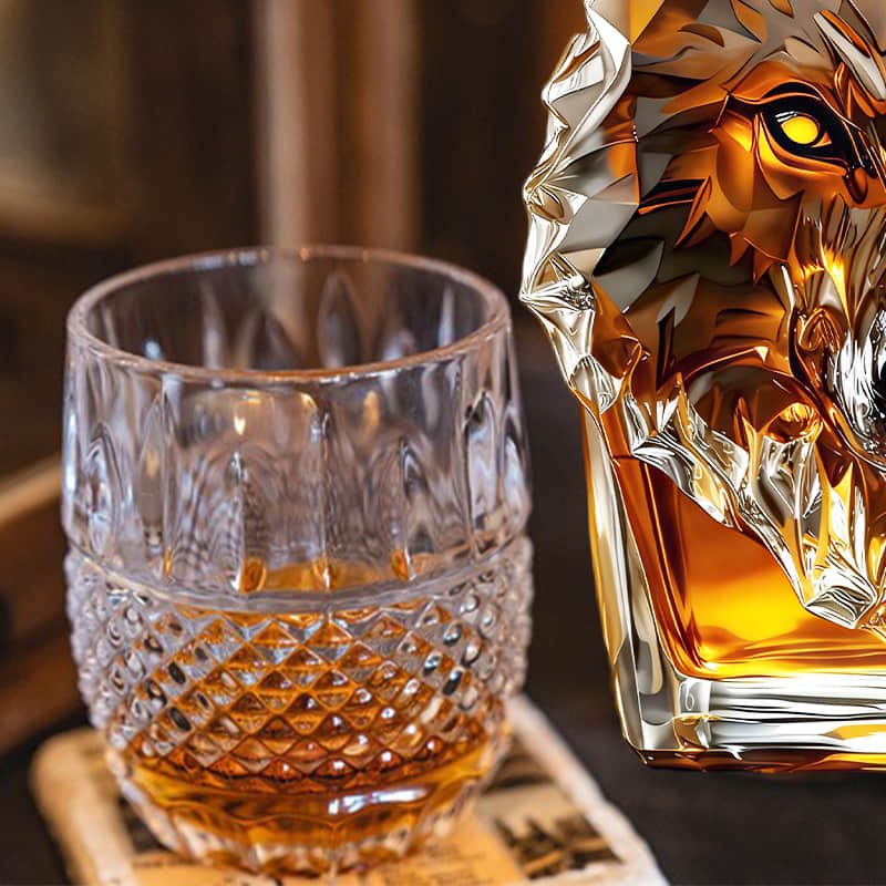 Gallant Wolf displayed in customer home bar